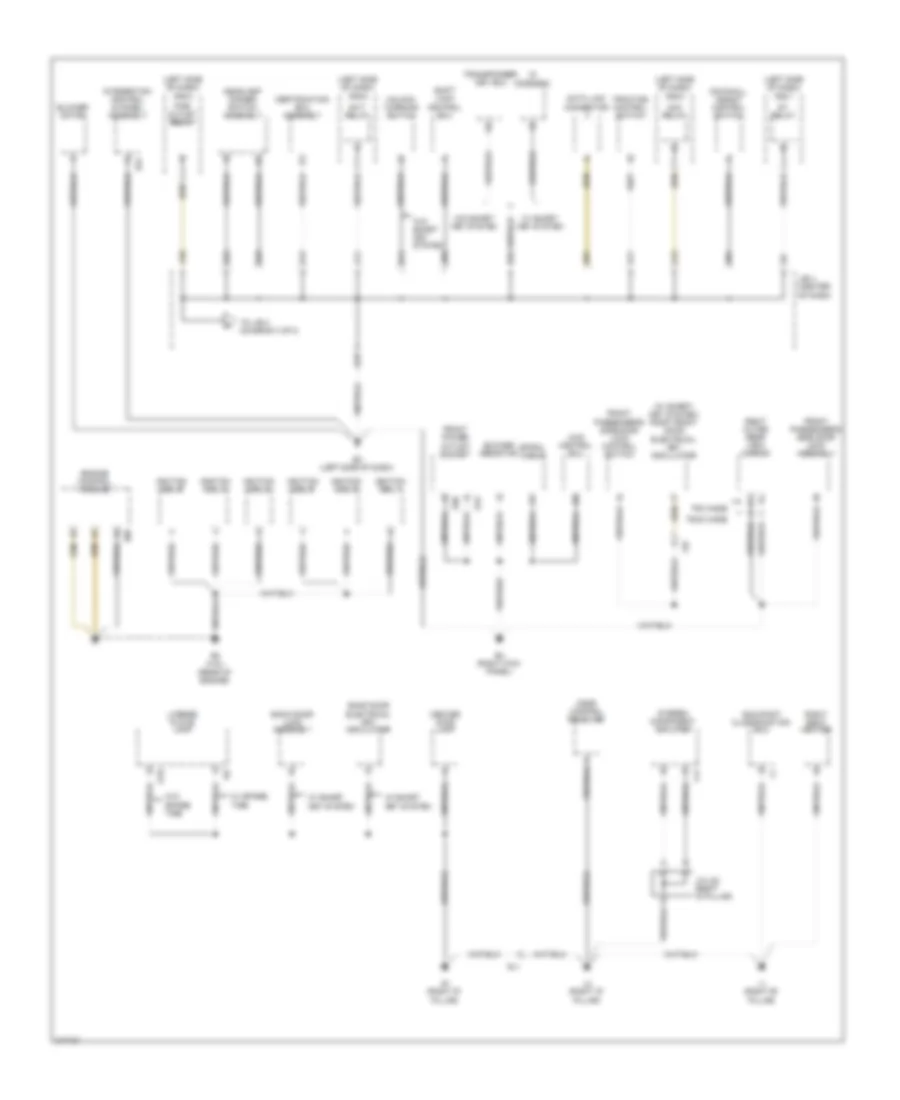 Ground Distribution Wiring Diagram (2 of 4) for Toyota RAV4 Limited 2011