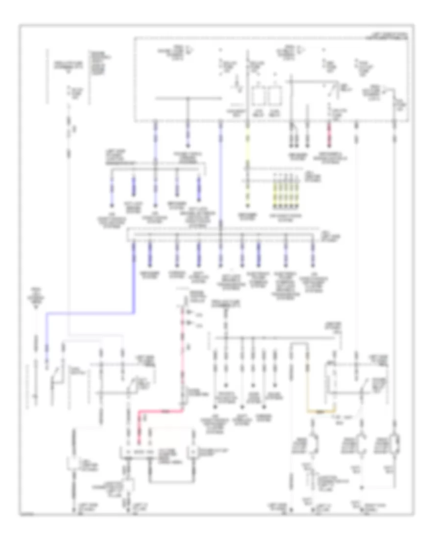 Power Distribution Wiring Diagram (3 of 3) for Toyota RAV4 Limited 2011