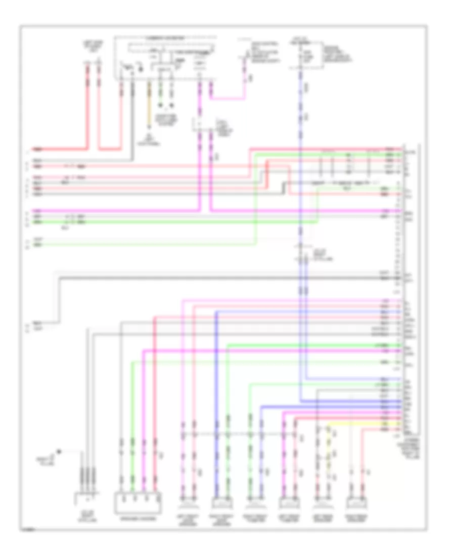 Radio Wiring Diagram, with JBL (2 of 2) for Toyota RAV4 Limited 2011