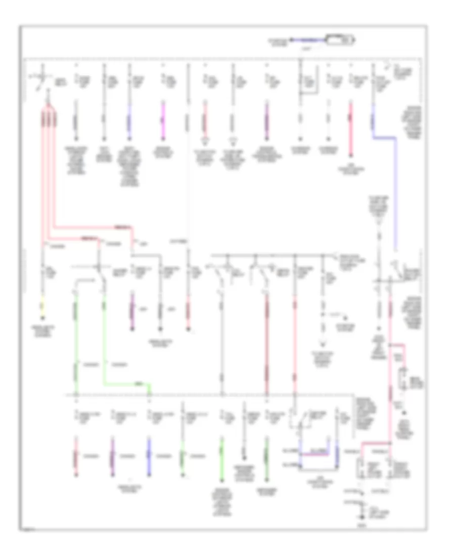Power Distribution Wiring Diagram 1 of 2 for Toyota 4Runner Limited 1999