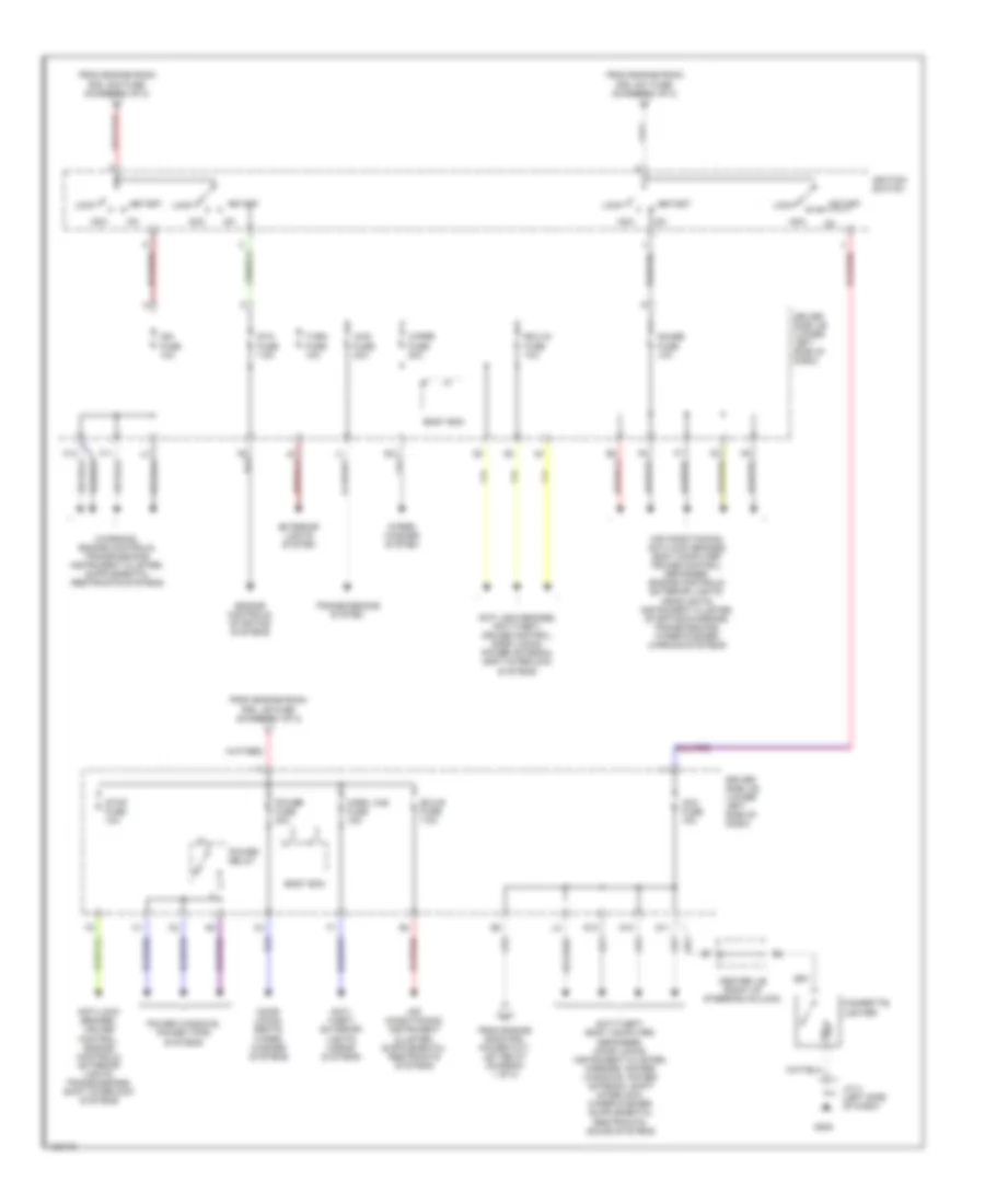 Power Distribution Wiring Diagram (2 of 2) for Toyota 4Runner Limited 1999