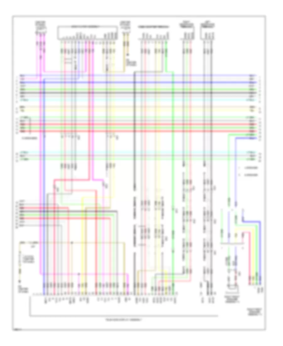 Radio Wiring Diagram, without Navigation (2 of 4) for Toyota Sienna Limited 2013