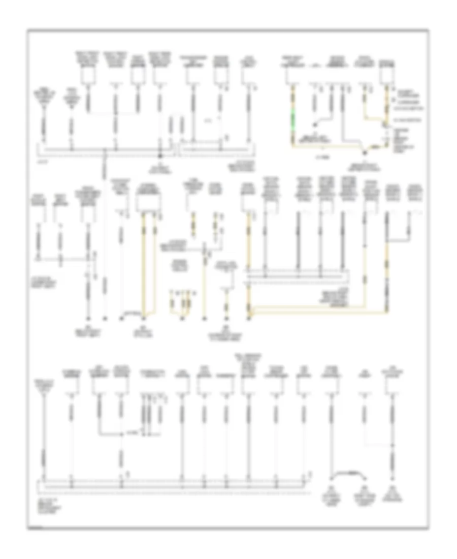 Ground Distribution Wiring Diagram 3 of 3 for Toyota 4Runner Limited 2009