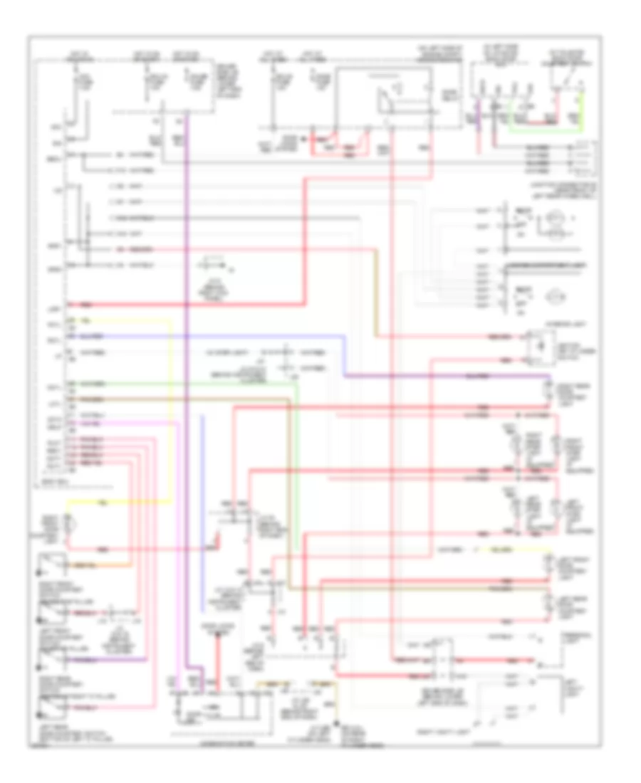 Courtesy Lamps Wiring Diagram, without Rear Seat Entertainment for Toyota 4Runner Limited 2009