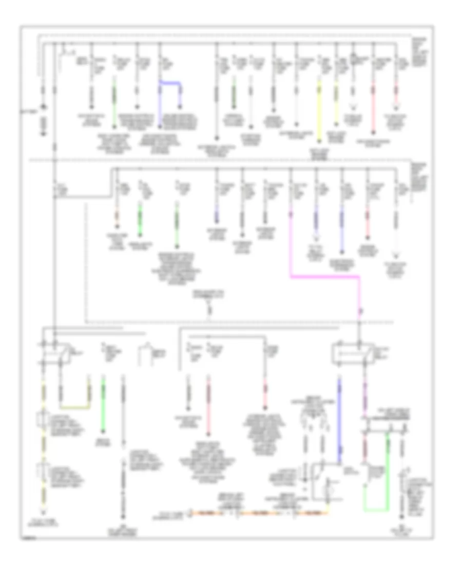 Power Distribution Wiring Diagram 1 of 2 for Toyota 4Runner Limited 2009