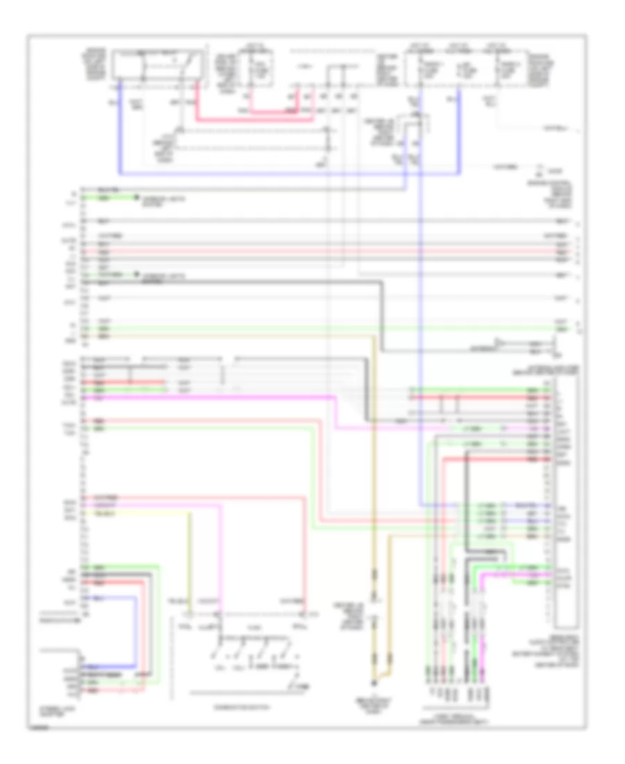 10-Speaker System Wiring Diagram, without Navigation (1 of 2) for Toyota 4Runner Limited 2009