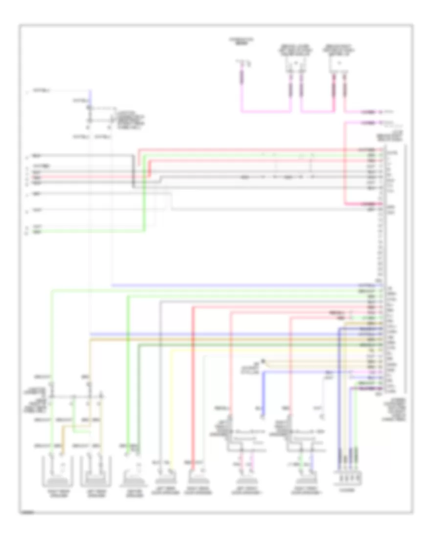 10 Speaker System Wiring Diagram without Navigation 2 of 2 for Toyota 4Runner Limited 2009