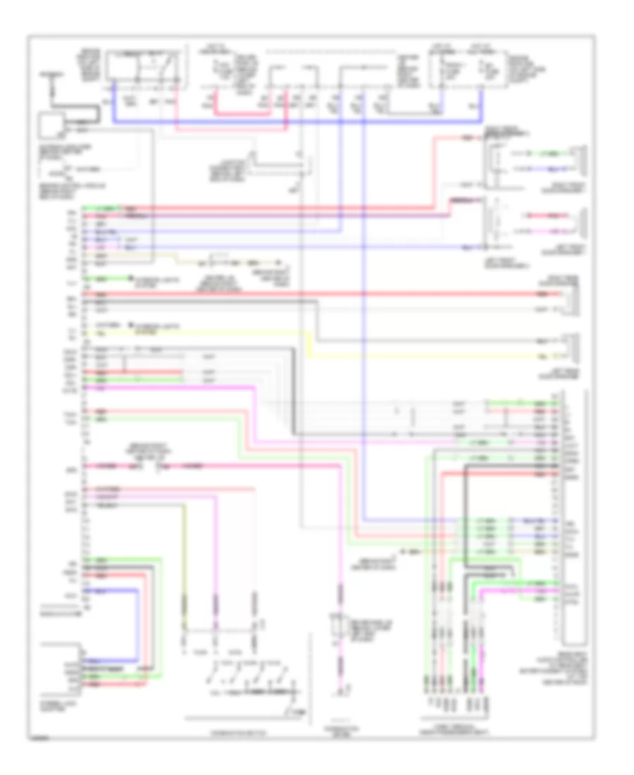 6 Speaker System Wiring Diagram without Navigation for Toyota 4Runner Limited 2009