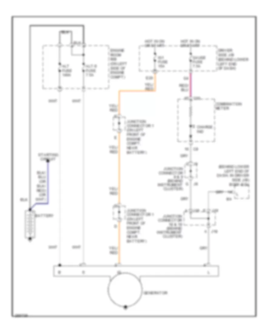 Charging Wiring Diagram for Toyota 4Runner Limited 2009