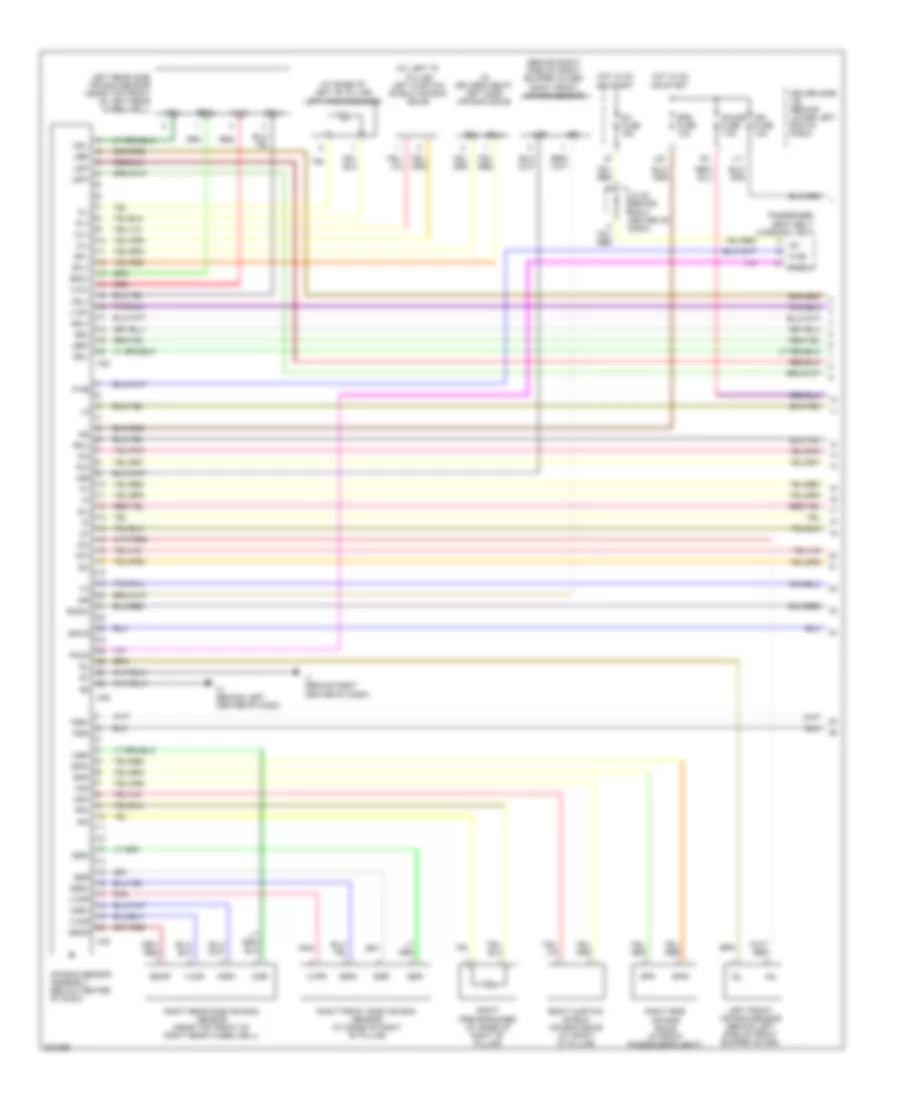Supplemental Restraints Wiring Diagram 1 of 2 for Toyota 4Runner Limited 2009