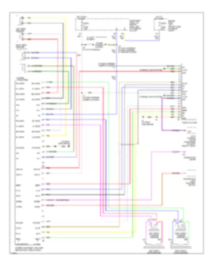Radio Wiring Diagram, with Separate Amplifier for Toyota Camry Solara SE 2003