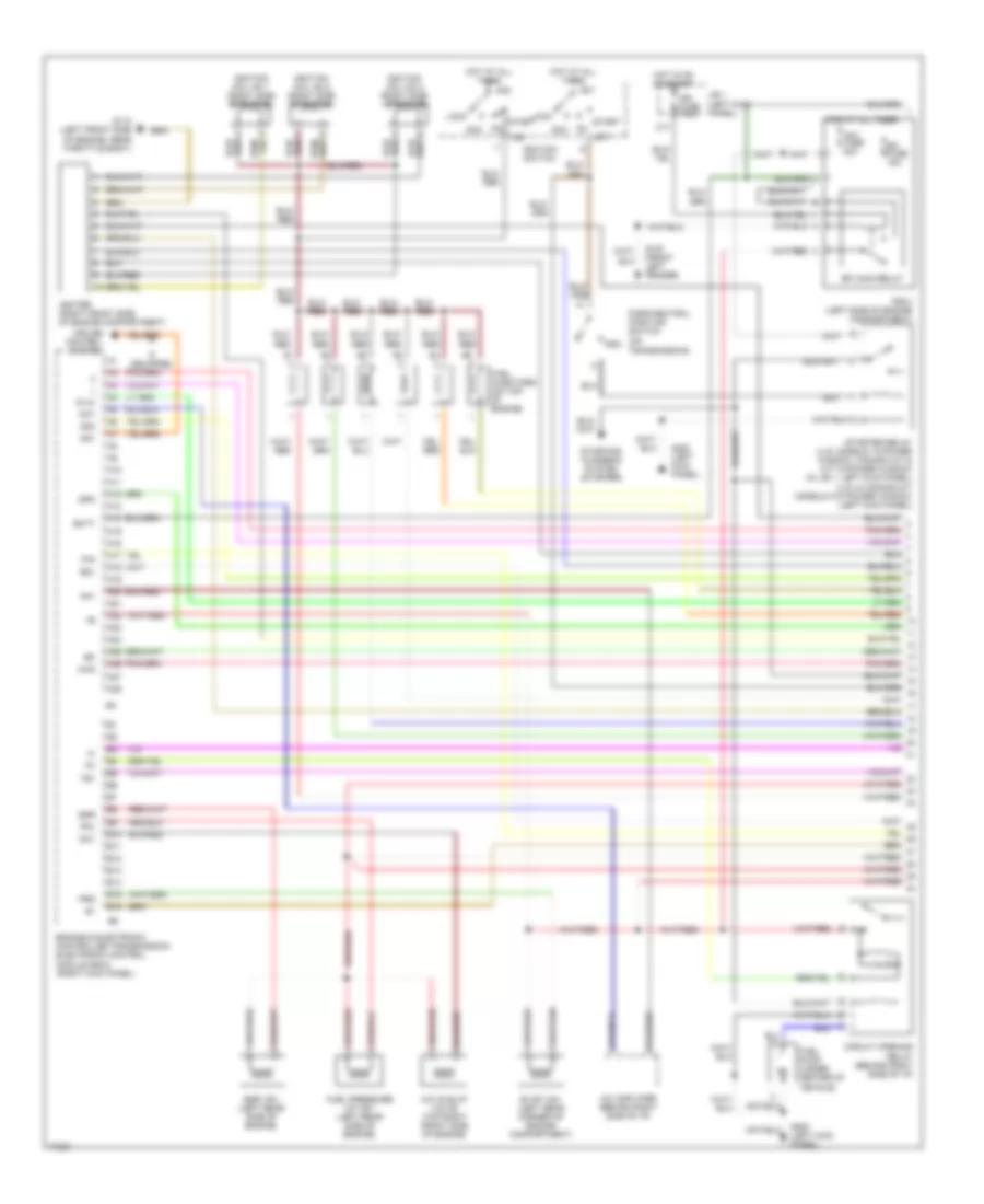 3.4L, Engine Performance Wiring Diagrams, AT (1 of 4) for Toyota T100 1995
