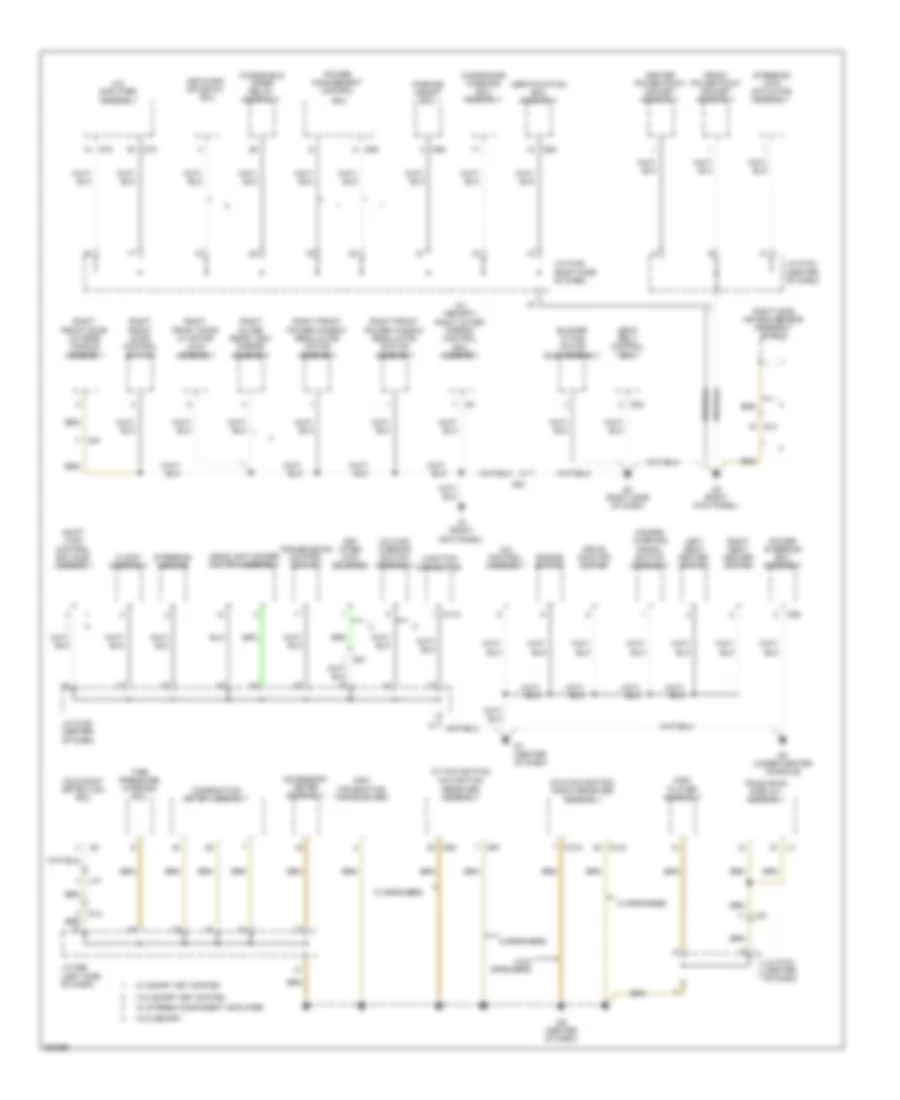 Ground Distribution Wiring Diagram (4 of 6) for Toyota Sienna SE 2013