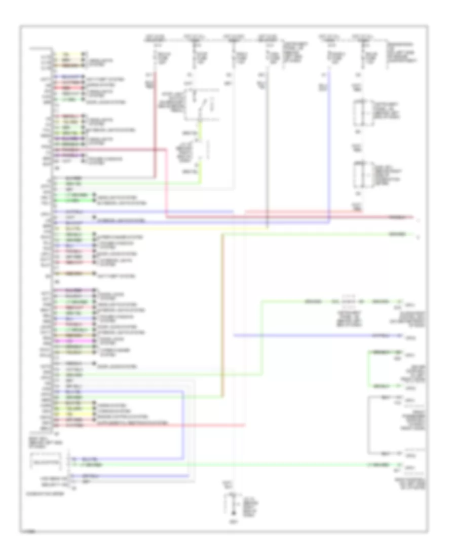 Body Computer Wiring Diagrams 1 of 2 for Toyota Sequoia Limited 2001