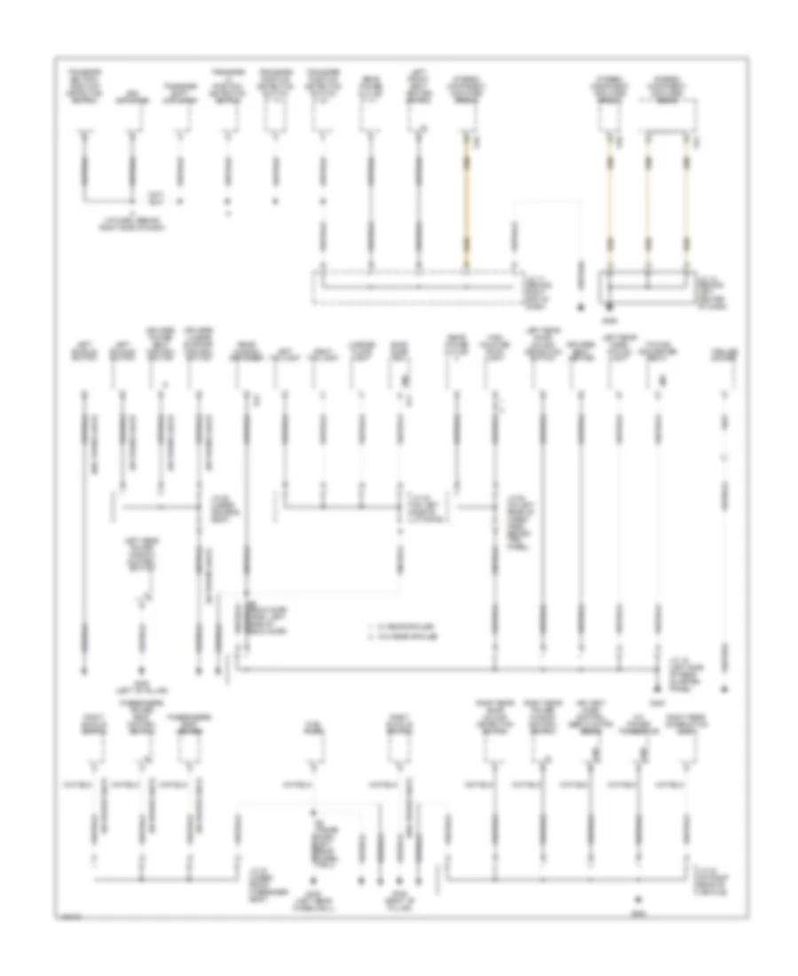 Ground Distribution Wiring Diagram 3 of 3 for Toyota Sequoia Limited 2001
