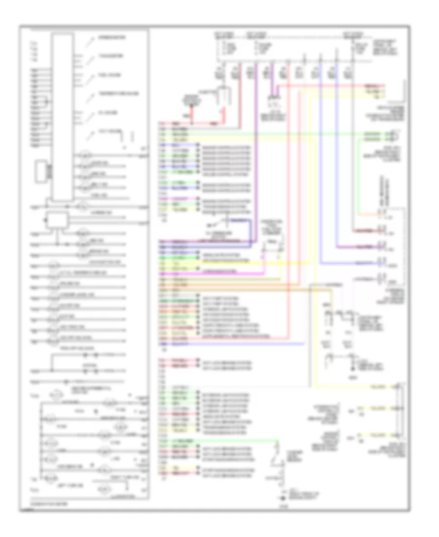 Instrument Cluster Wiring Diagram for Toyota Sequoia Limited 2001