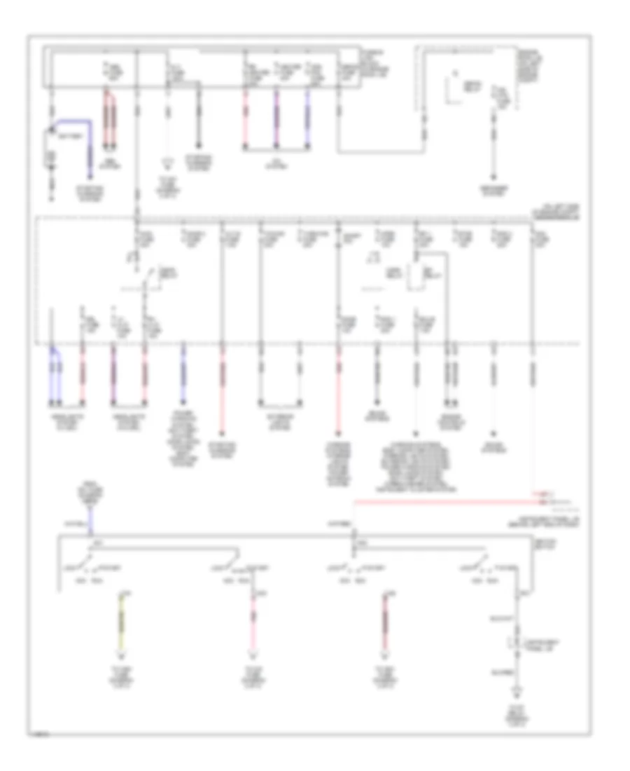 Power Distribution Wiring Diagram 1 of 3 for Toyota Sequoia Limited 2001