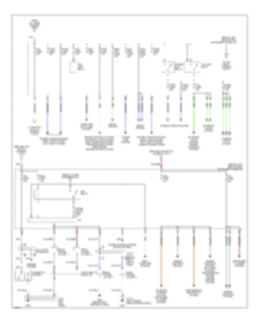 Power Distribution Wiring Diagram (2 of 3) for Toyota Sequoia Limited 2001