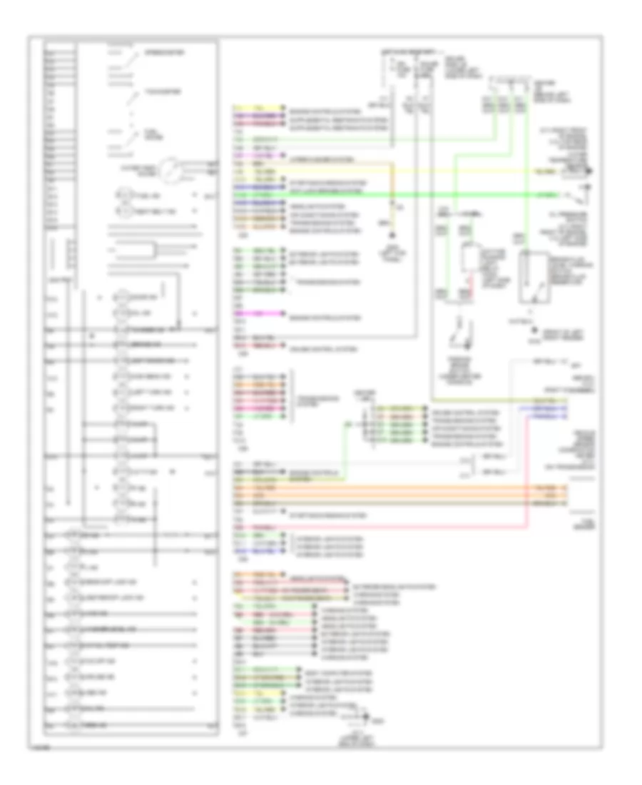 Instrument Cluster Wiring Diagram for Toyota 4Runner SR5 1999