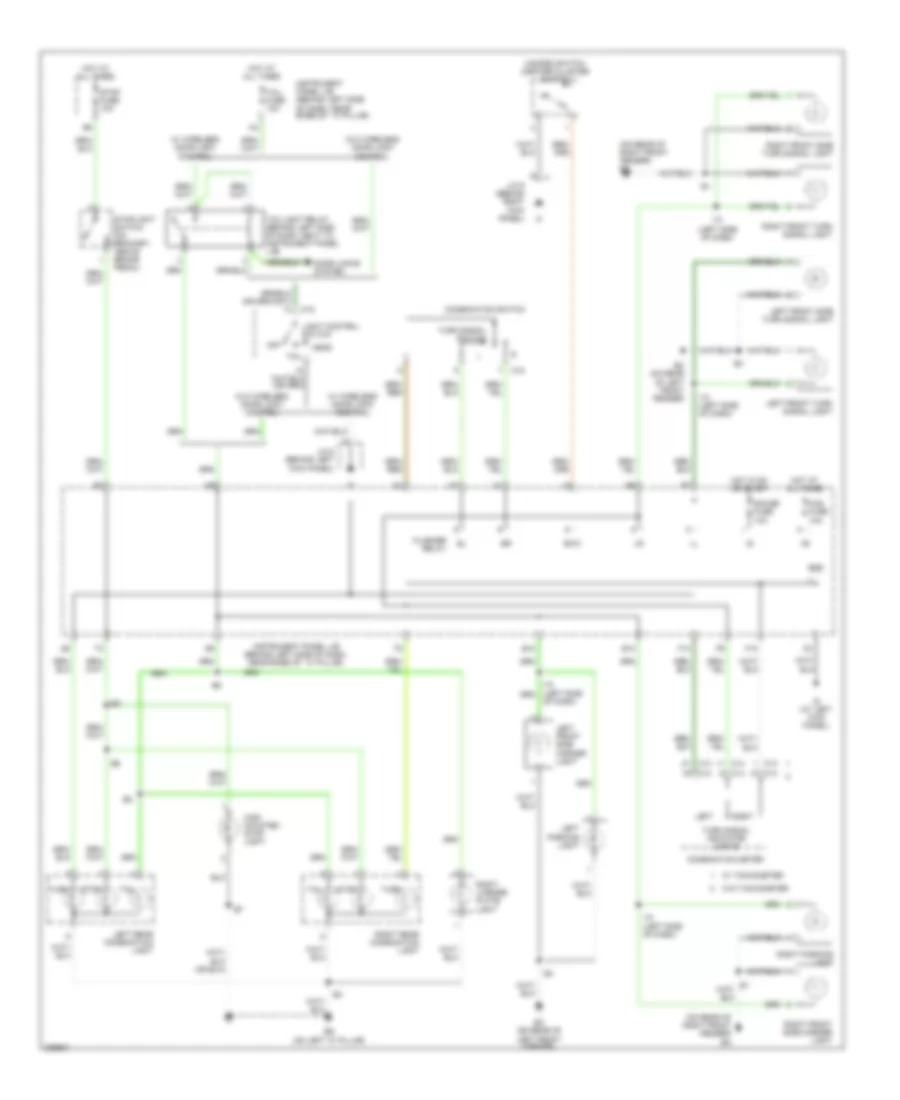 Exterior Lamps Wiring Diagram, Hatchback for Toyota ECHO 2005