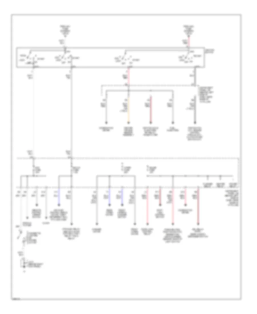 Power Distribution Wiring Diagram 2 of 2 for Toyota ECHO 2005