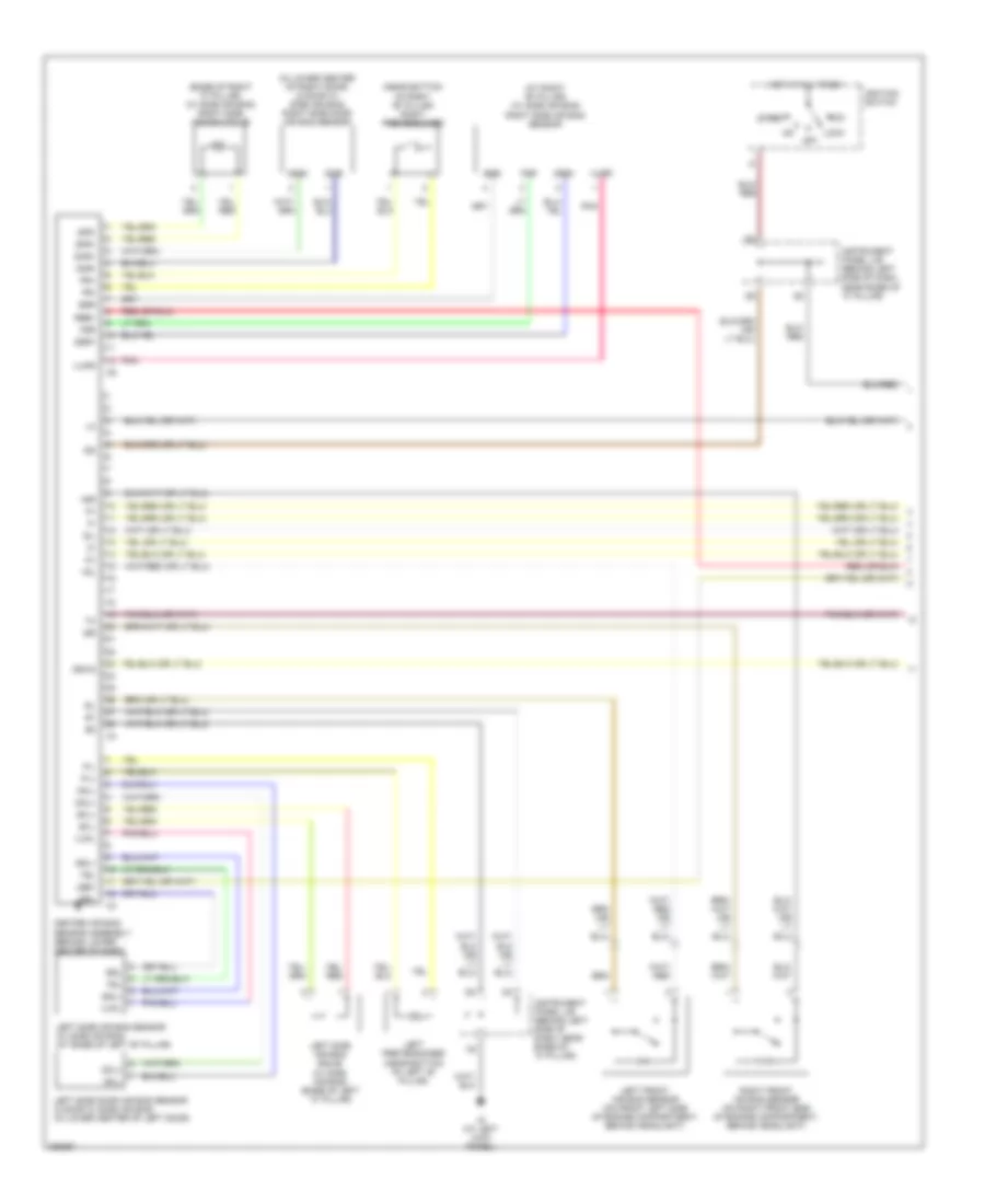 Supplemental Restraints Wiring Diagram 1 of 2 for Toyota ECHO 2005