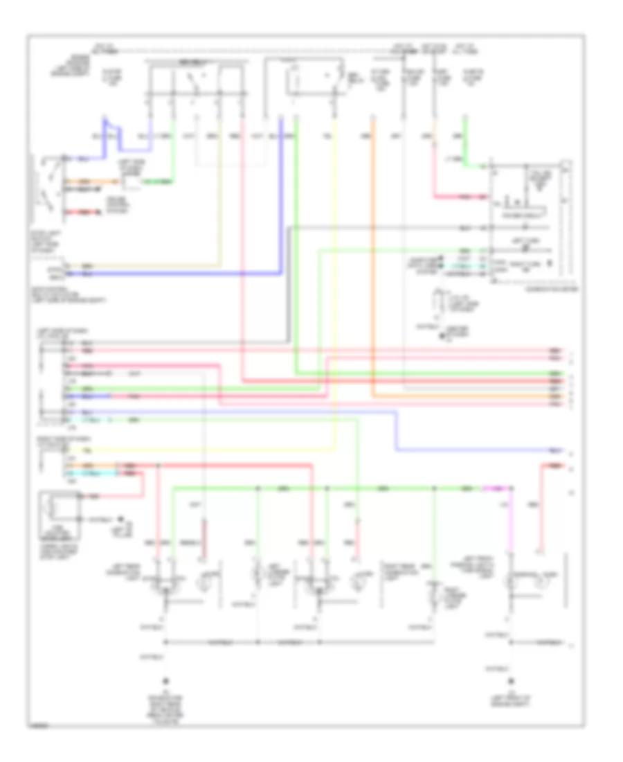 Exterior Lamps Wiring Diagram 1 of 2 for Toyota Tundra 2009