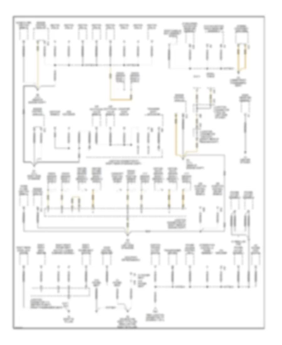 Ground Distribution Wiring Diagram 3 of 4 for Toyota Tundra 2009