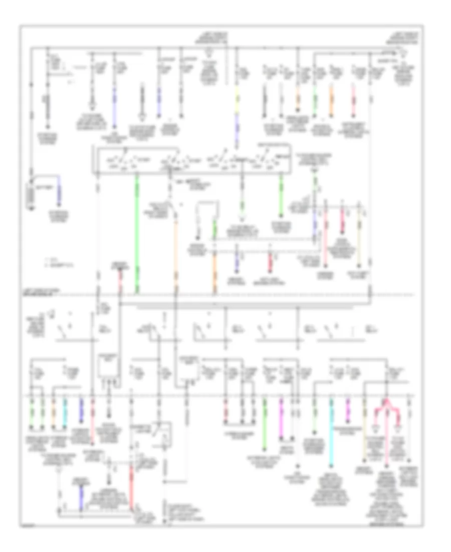 Power Distribution Wiring Diagram 1 of 3 for Toyota Tundra 2009