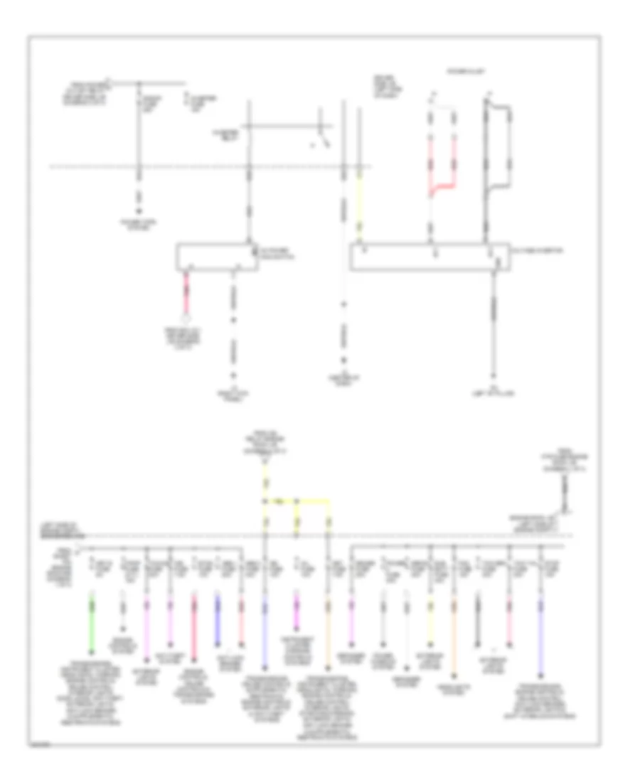 Power Distribution Wiring Diagram 3 of 3 for Toyota Tundra 2009