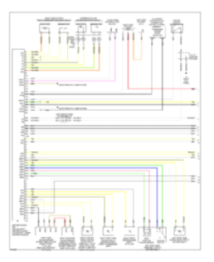 Supplemental Restraints Wiring Diagram 1 of 2 for Toyota Tundra 2009