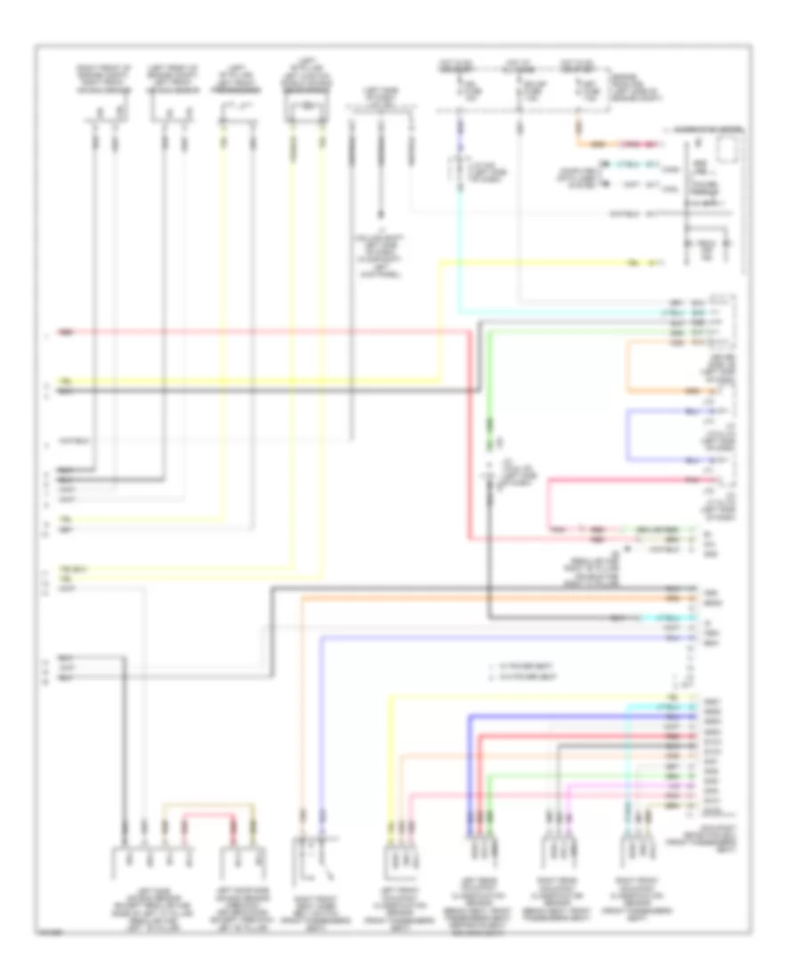 Supplemental Restraints Wiring Diagram (2 of 2) for Toyota Tundra 2009