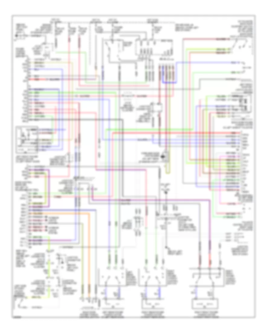 Power Windows Wiring Diagram for Toyota 4Runner Sport 2009