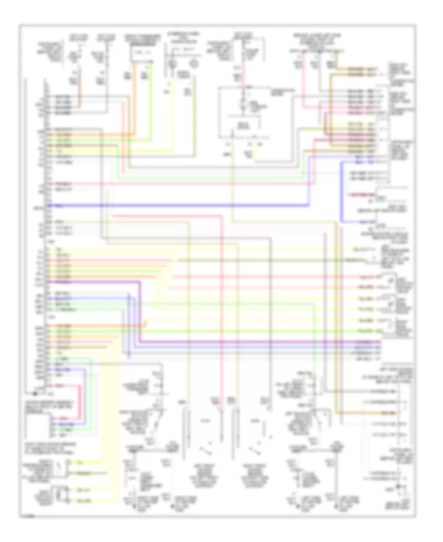 Supplemental Restraint Wiring Diagram for Toyota Sequoia SR5 2001