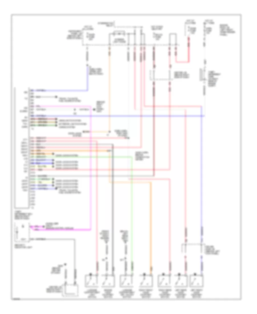 Forced Entry Wiring Diagram for Toyota Avalon XL 1999