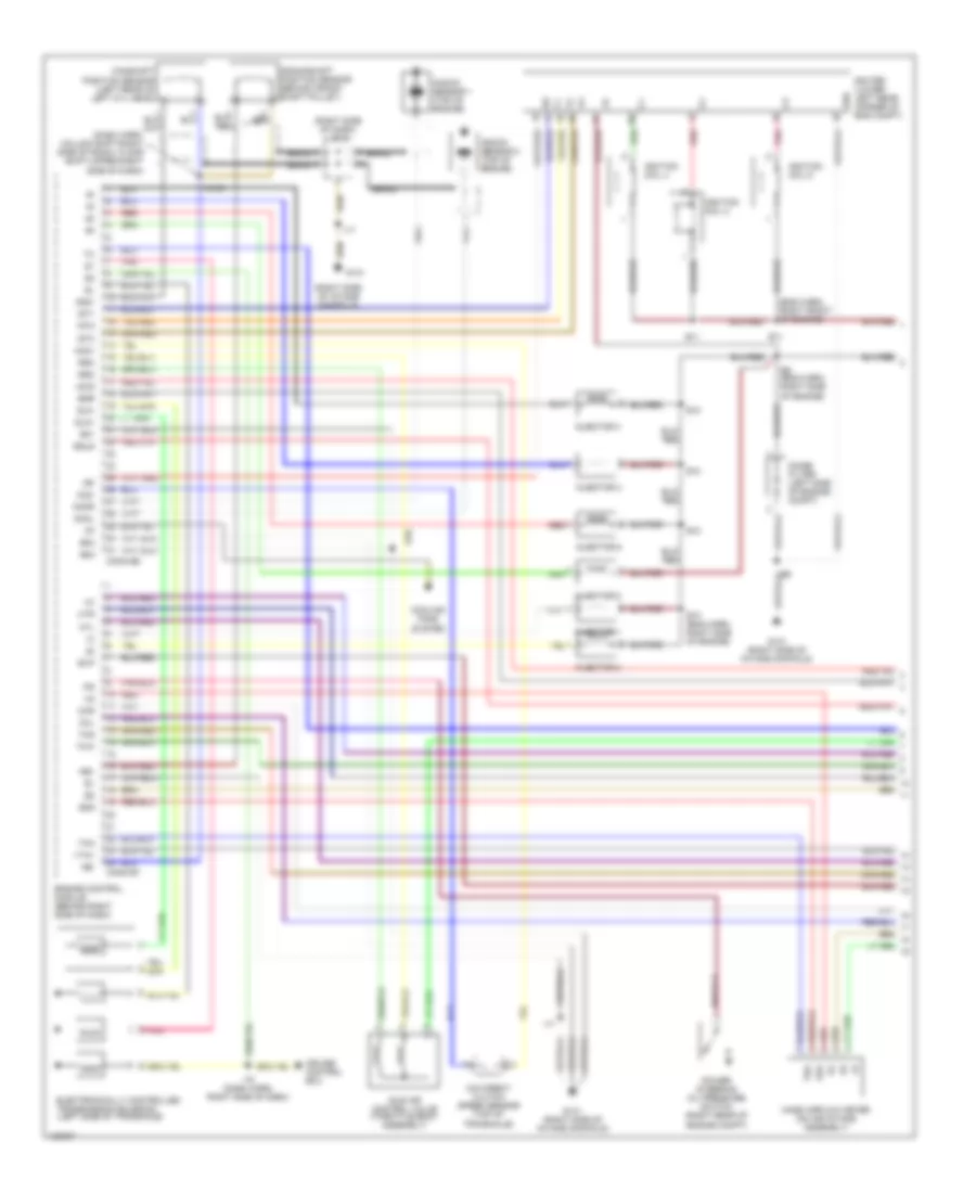 3 0L Engine Performance Wiring Diagrams Except California 1 of 4 for Toyota Avalon XL 1999