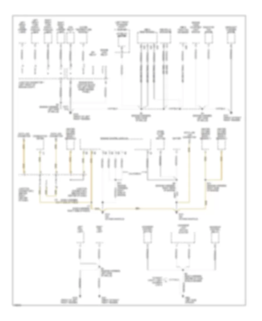 Ground Distribution Wiring Diagram 1 of 4 for Toyota Avalon XL 1999