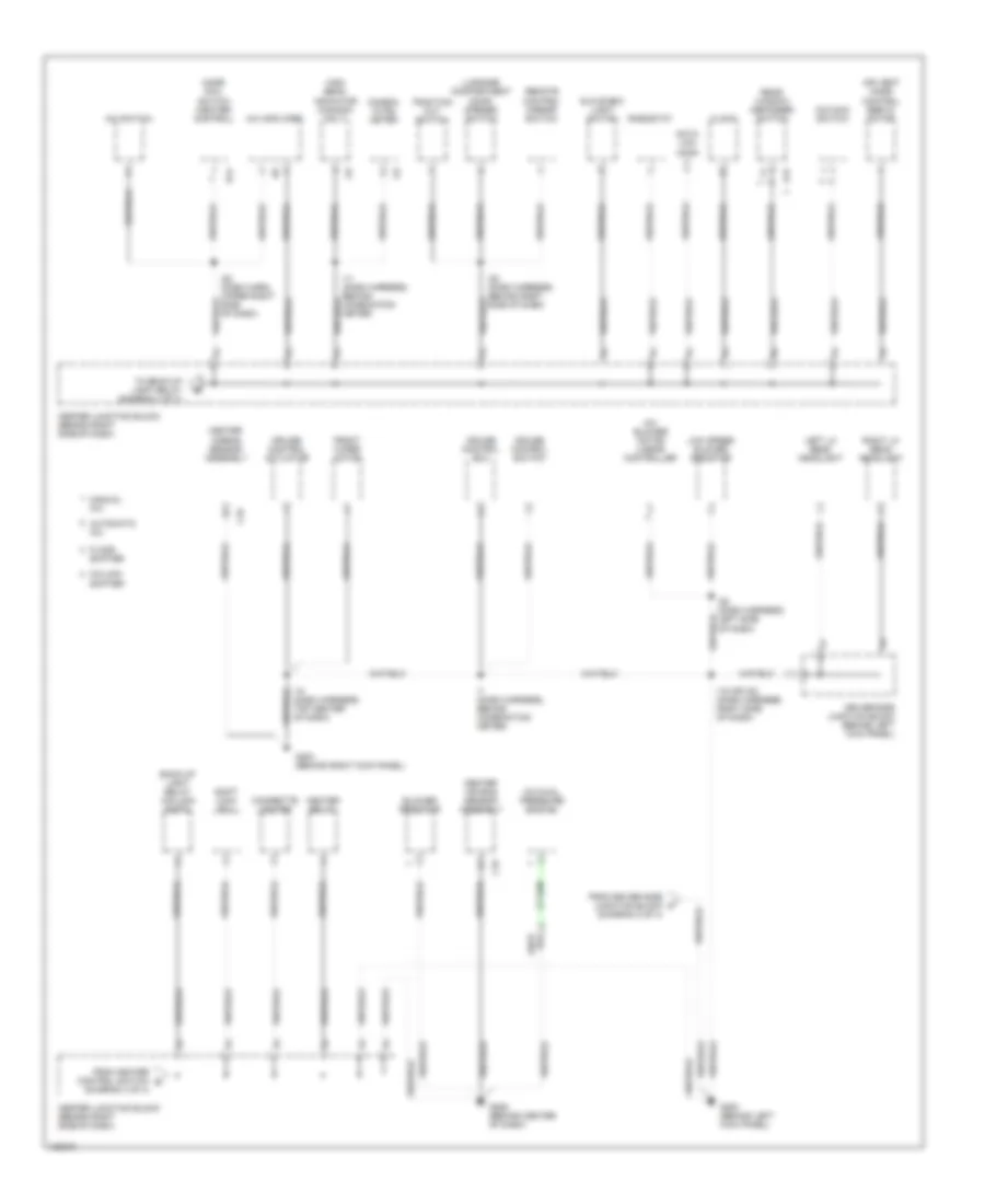 Ground Distribution Wiring Diagram (3 of 4) for Toyota Avalon XL 1999