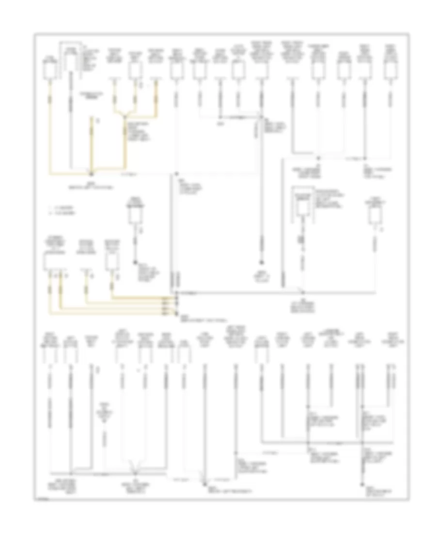Ground Distribution Wiring Diagram 4 of 4 for Toyota Avalon XL 1999