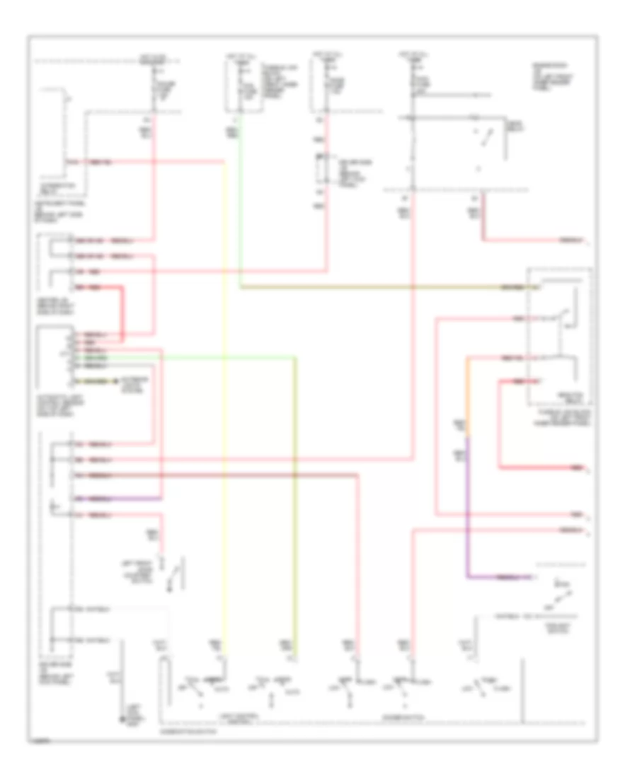 Autolamps Wiring Diagram without DRL 1 of 2 for Toyota Avalon XL 1999