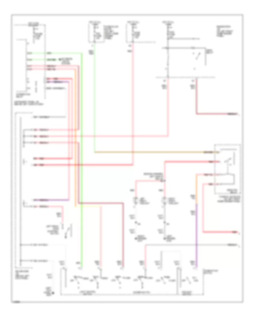 Headlamps Wiring Diagram, without DRL (1 of 2) for Toyota Avalon XL 1999