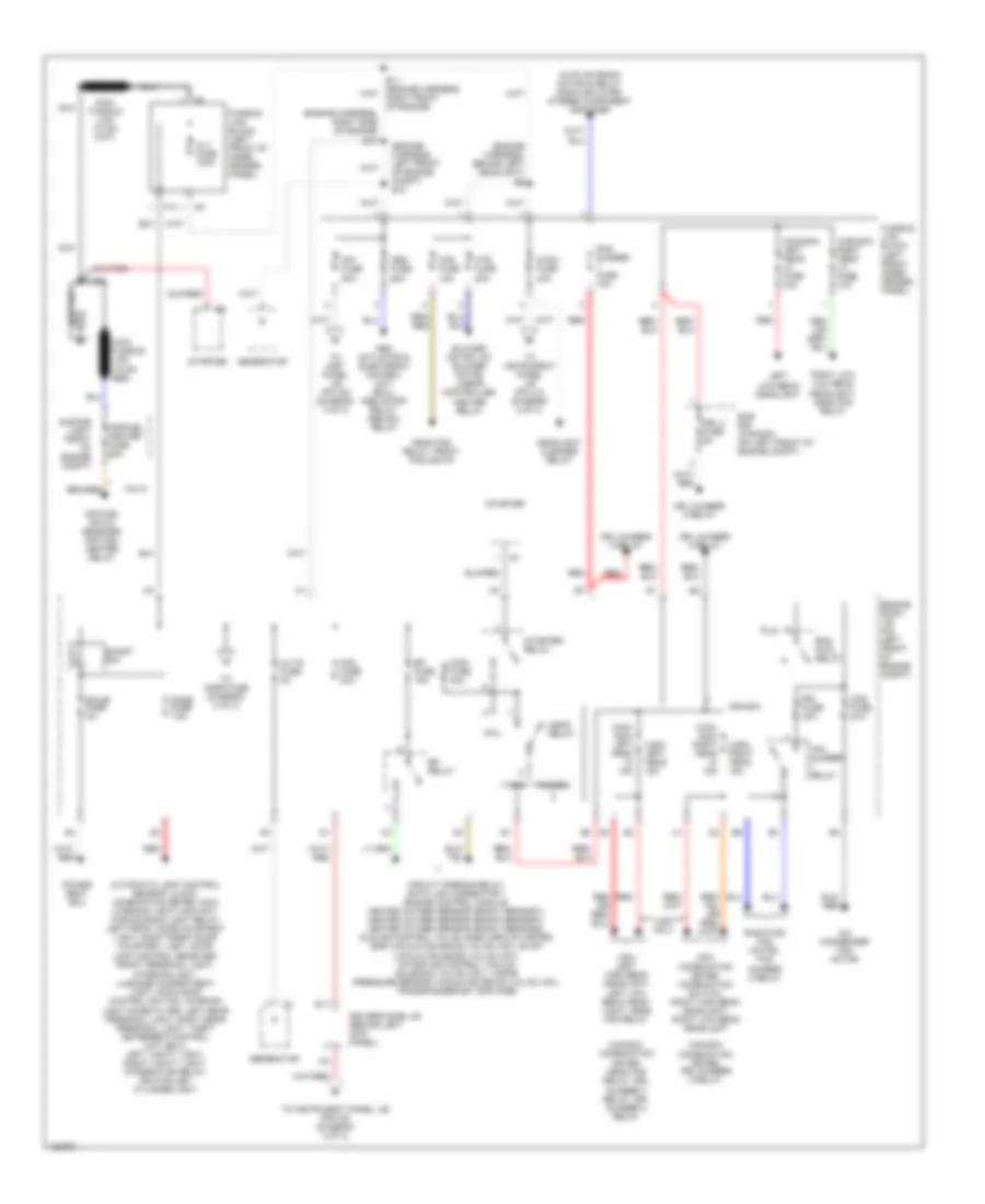 Power Distribution Wiring Diagram 1 of 3 for Toyota Avalon XL 1999