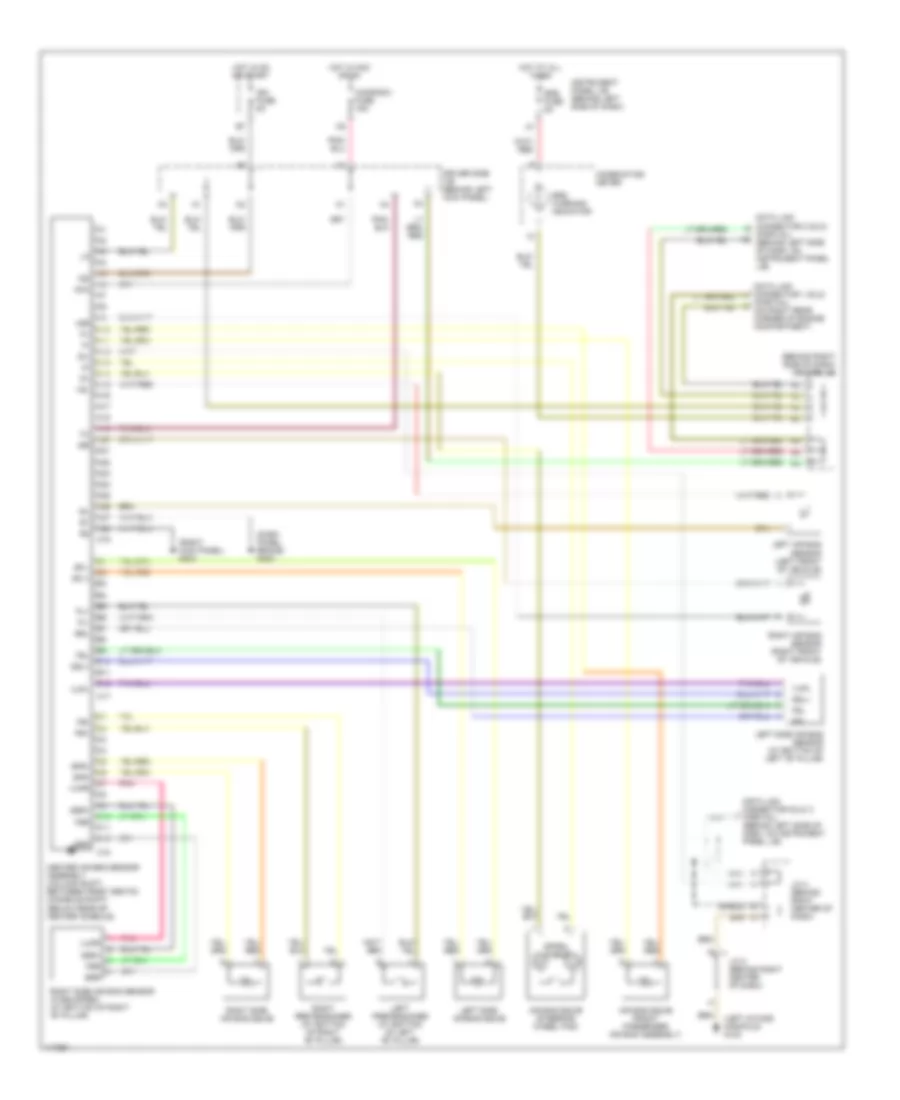 Supplemental Restraint Wiring Diagram for Toyota Avalon XL 1999