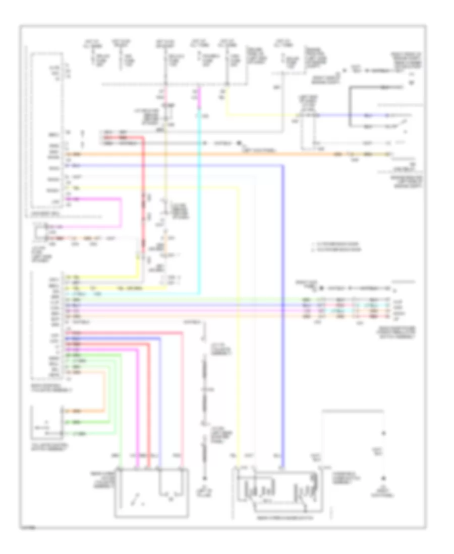 Rear WiperWasher Wiring Diagram for Toyota Sequoia Limited 2011