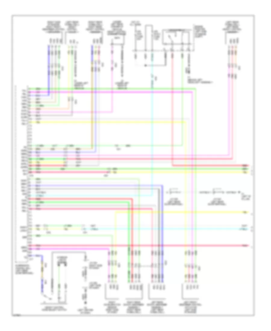 Electronic Suspension Wiring Diagram 1 of 3 for Toyota Sequoia Limited 2011