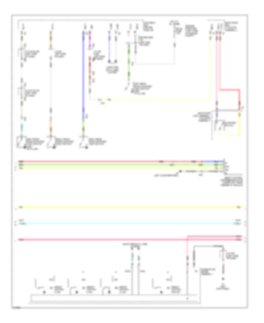 Electronic Suspension Wiring Diagram (2 of 3) for Toyota Sequoia Limited 2011