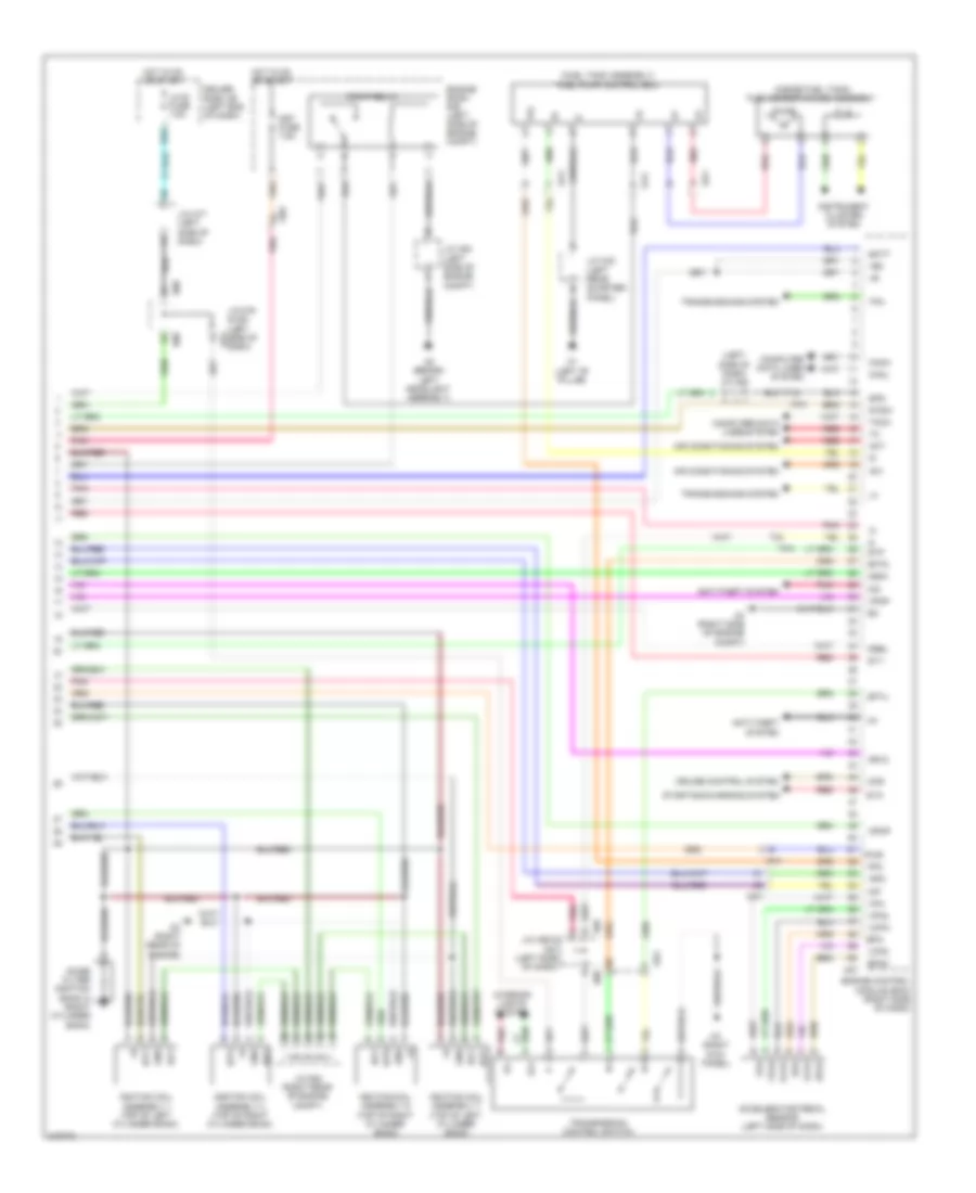 4.6L, Engine Performance Wiring Diagram (7 of 7) for Toyota Sequoia Limited 2011