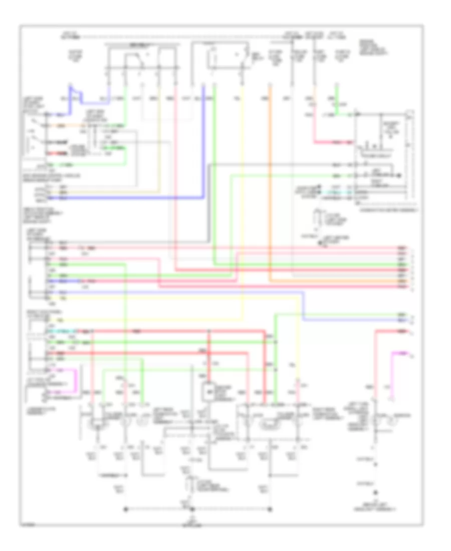 Exterior Lamps Wiring Diagram (1 of 2) for Toyota Sequoia Limited 2011