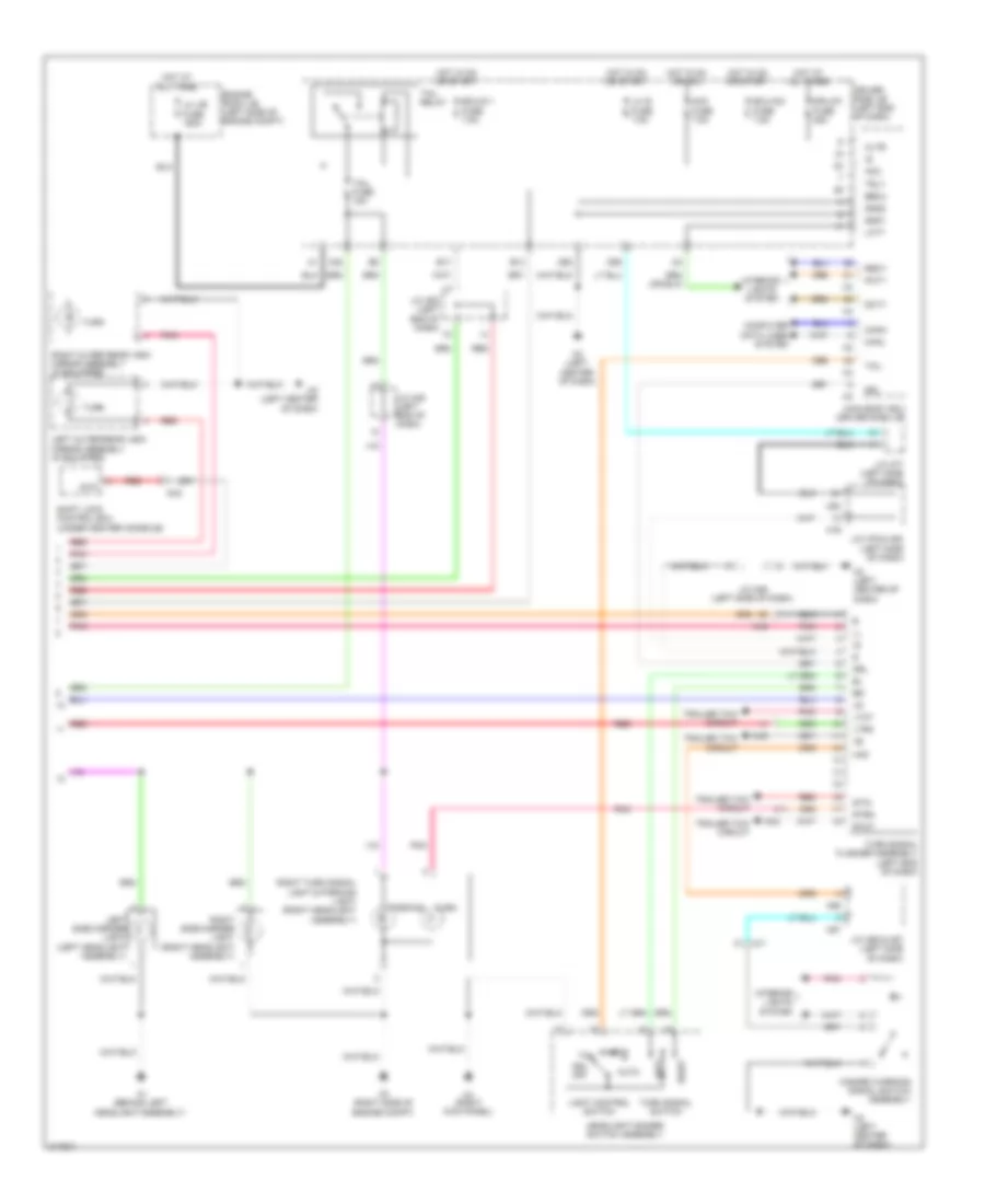 Exterior Lamps Wiring Diagram (2 of 2) for Toyota Sequoia Limited 2011