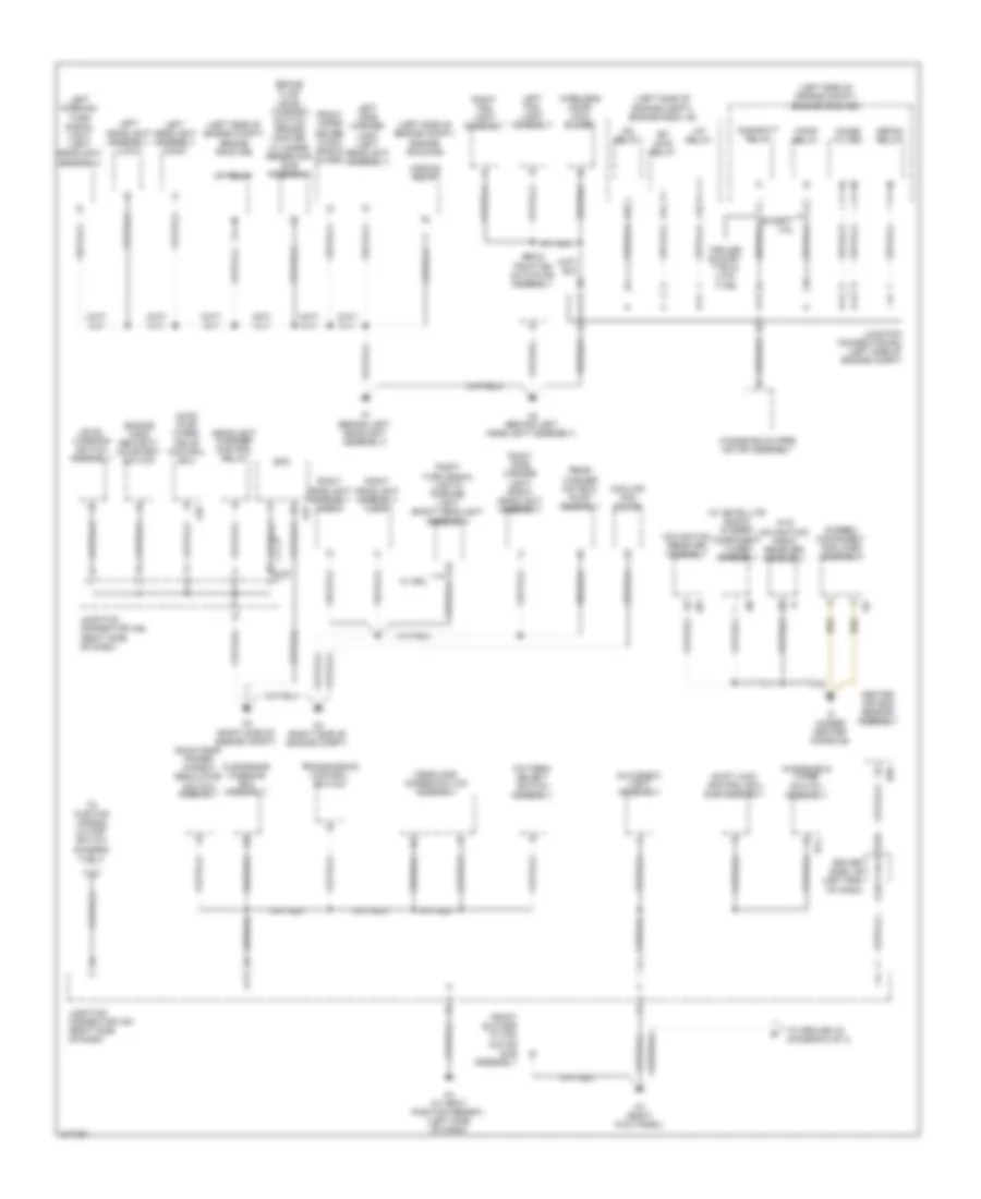 Ground Distribution Wiring Diagram 1 of 4 for Toyota Sequoia Limited 2011